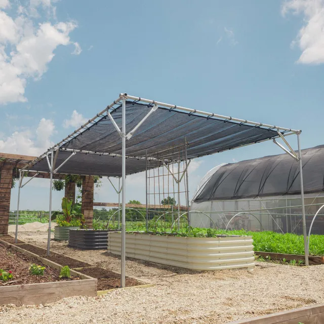 bootstrap-farmer-diy-shade-structure-kit-with-50-shade-cloth-for-gardens-and-liv image 1