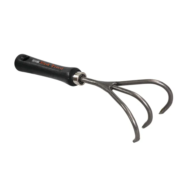 shw-small-hand-claw-cultivator-3-tine-ash-wood-handle image 1