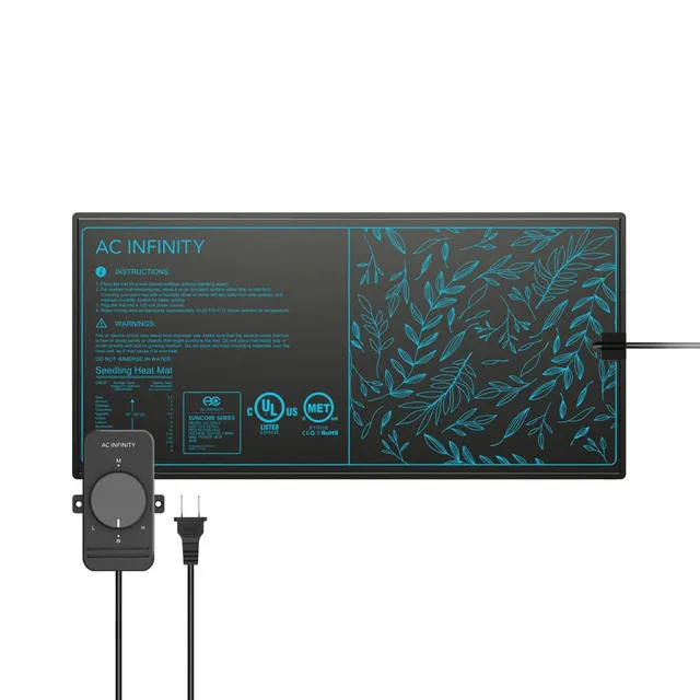 ac-infinity-suncore-s3-waterproof-seedling-heat-mat-with-controller-10-x-20-75 image 1