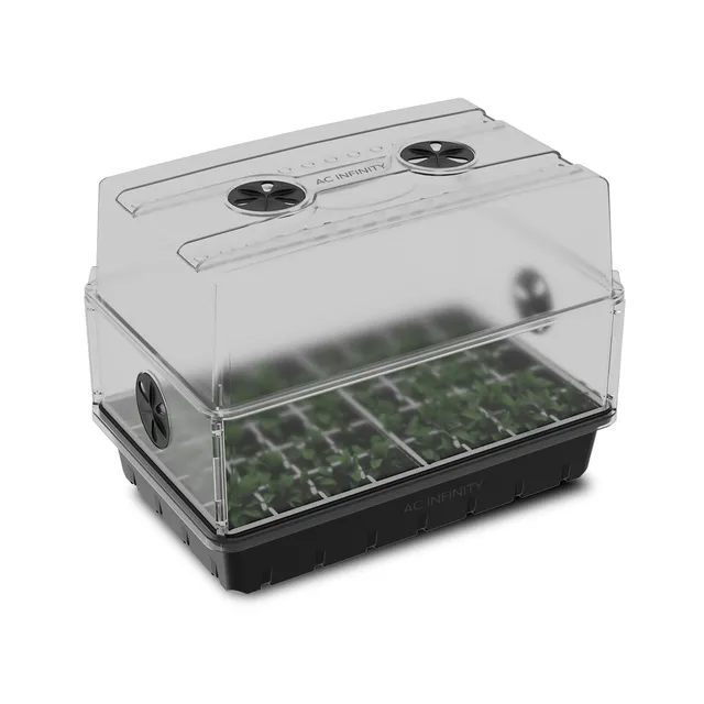 ac-infinity-humidity-dome-germination-kit-with-3mm-thick-dome-5x8-seedling-tray image 1
