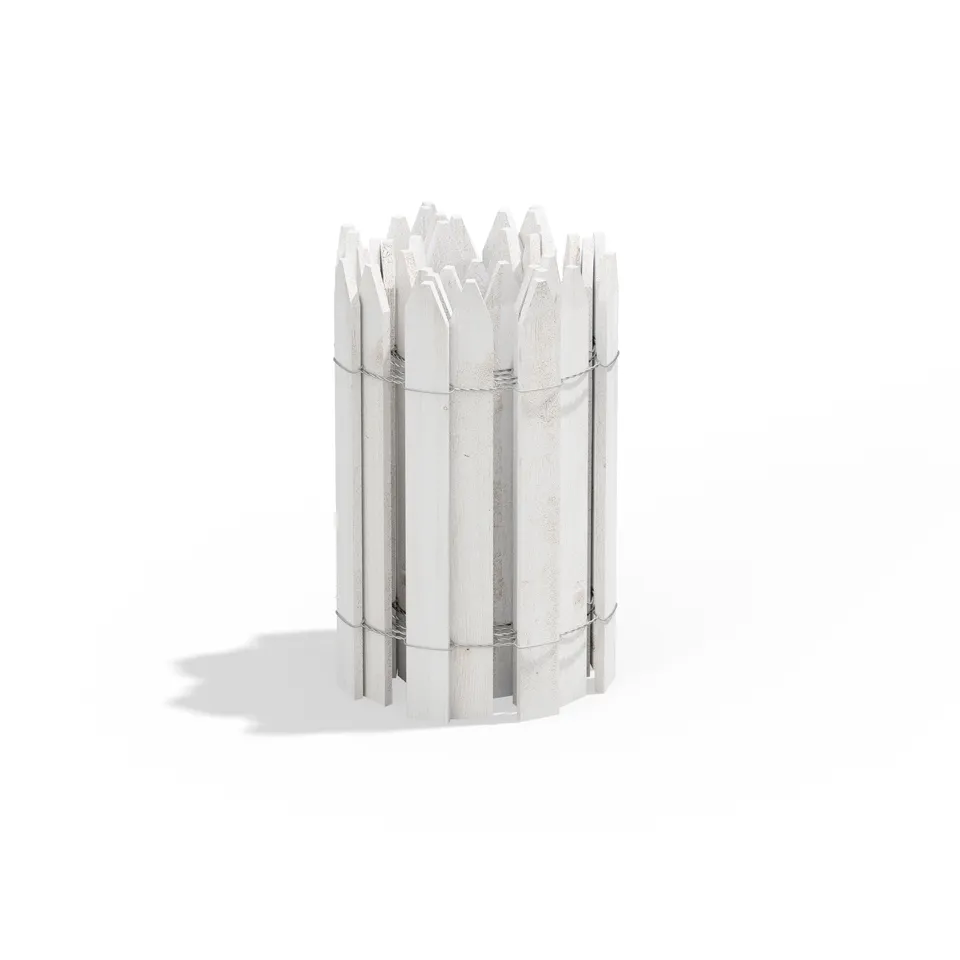 greenes-fence-white-wooden-garden-picket-fence-rc24w-12-ft-x-16-in-4-pack image 1