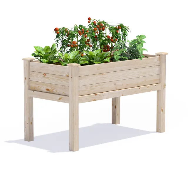 greenes-fence-original-pine-elevated-garden-bed-24-in-x-48-in-x-31-in-rcpev2448 image 1