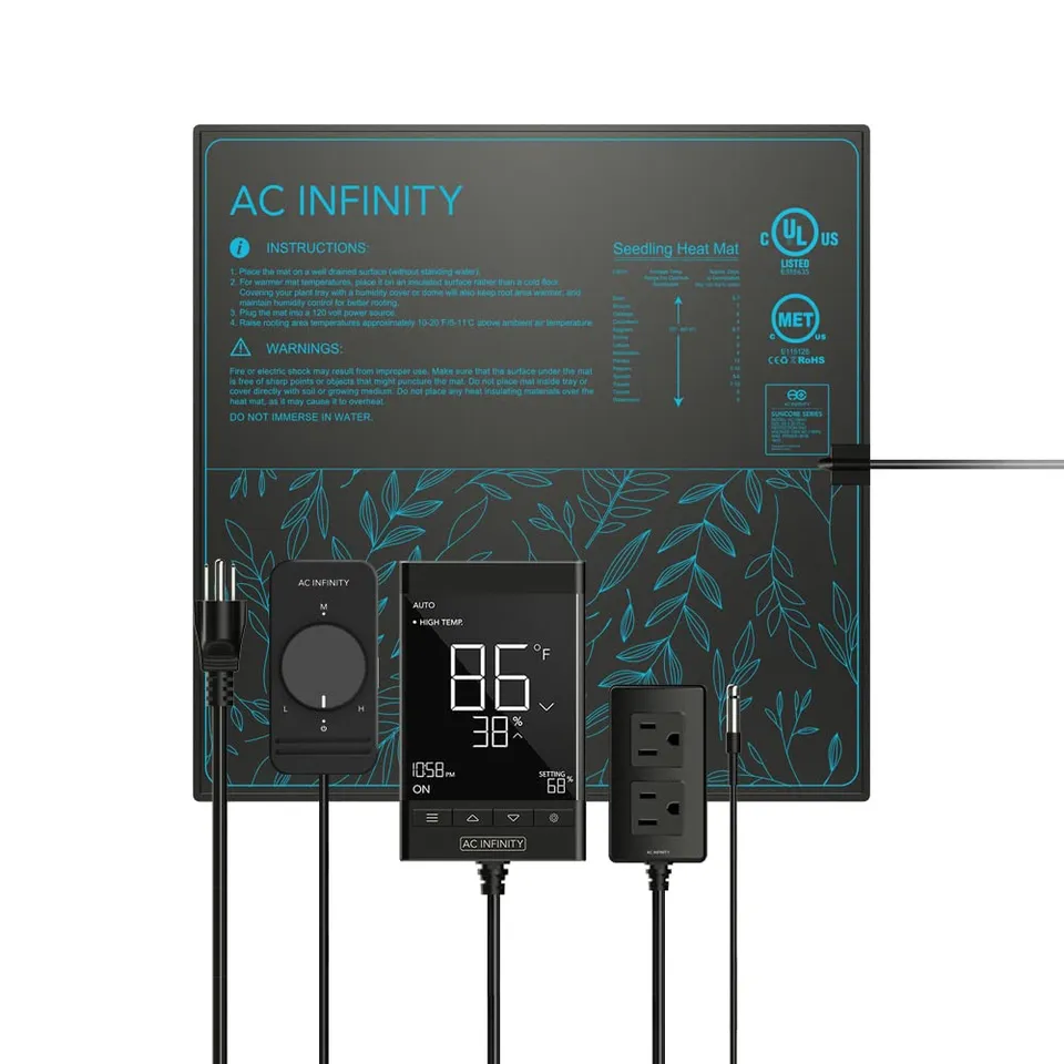 ac-infinity-suncore-t5-seedling-mat-with-digital-thermostat-heat-controller-20-x image 1