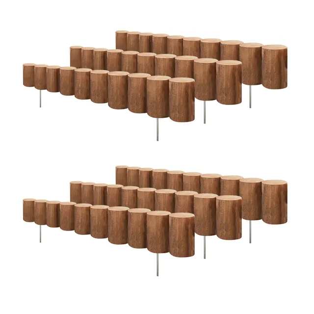 greenes-fence-wooden-full-log-lawn-edging-30-in-x-5-in-6-pack-rc43m-6c image 1