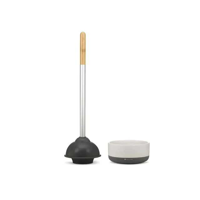 full-circle-quick-drying-toilet-plunger-royal-plunge-with-ceramic-base-and-dry-e image 1