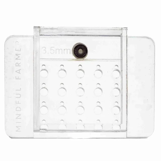 soil-block-drop-seeder-mini-20-complete-set-by-mindful-farmer-acrylic-precision image 1