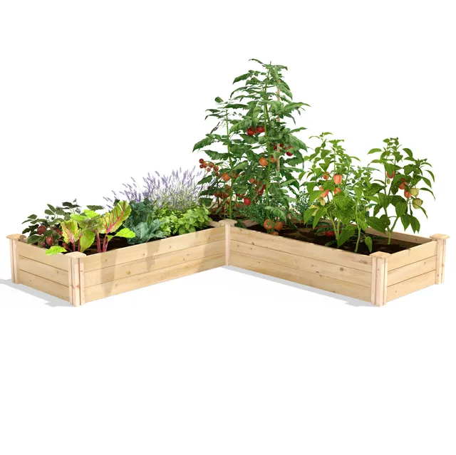 greenes-fence-premium-cedar-raised-garden-bed-corner-unit-multiple-sizes-3-4-in- image 1