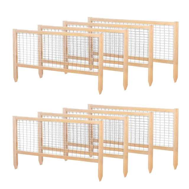greenes-fence-critterguard-cedar-fence-set-for-4-ft-x-8-ft-raised-bed-rccg8pk image 1