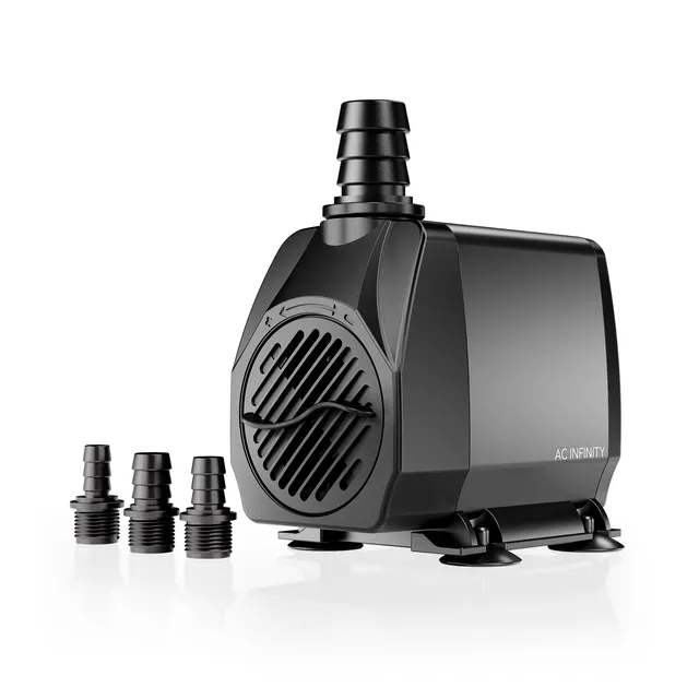 ac-infinity-850-gph-submersible-water-pump-with-10-ft-high-lift-3-nozzles-for-hy image 1
