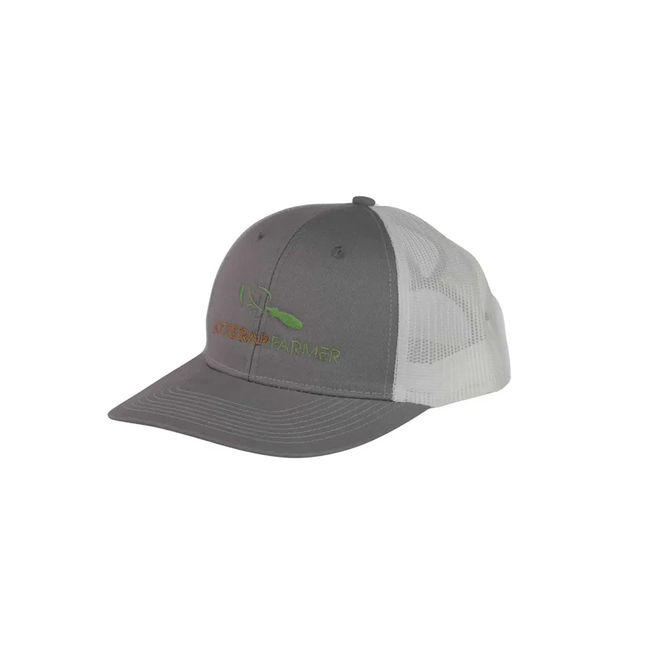 bootstrap-farmer-ponytail-trucker-hat-women-s-fit-pink-white-or-gray-white image 1