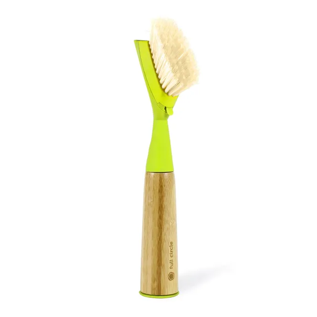 full-circle-suds-up-brush-bamboo-handle-dish-brush-with-replaceable-head-scrubbi image 1