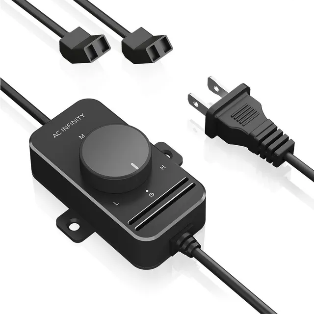 ac-infinity-fan-speed-controller-for-100-125v-ac-axial-muffin-fans-dual-connecto image 1