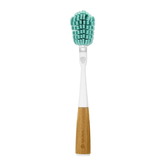 full-circle-glass-act-cleaning-wand-bamboo-handle-with-replaceable-sponge-head image 1