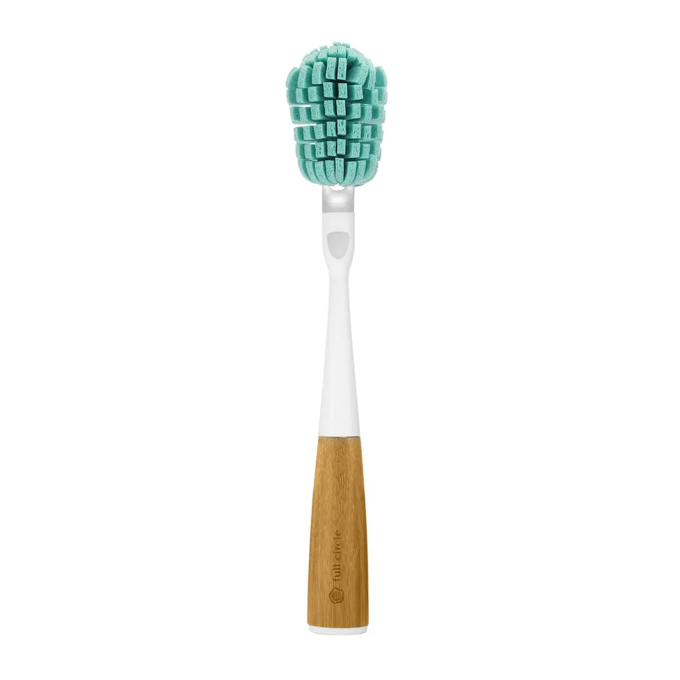 full-circle-glass-act-cleaning-wand-bamboo-handle-with-replaceable-sponge-head image 1