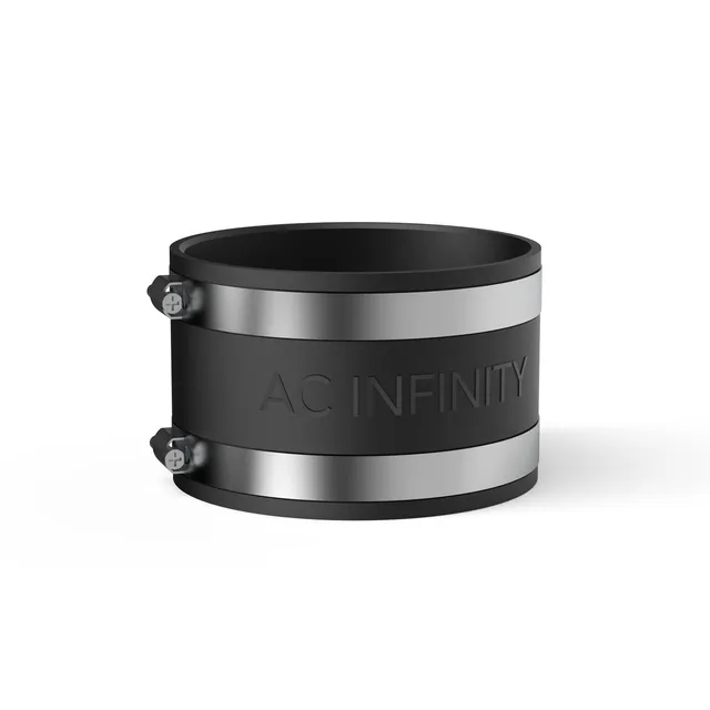 ac-infinity-noise-reduction-clamp-4-inch-duct-coupler-with-stainless-steel-clamp image 1