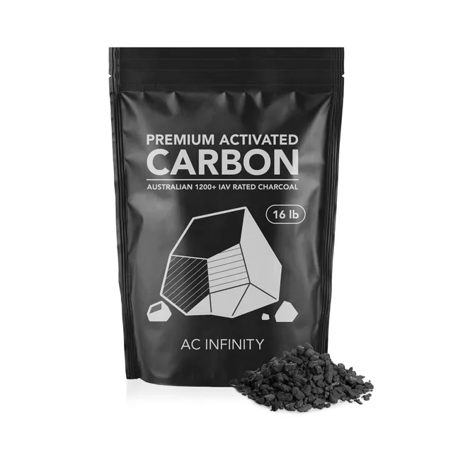 ac-infinity-premium-activated-carbon-8-lb-refill-charcoal-for-4-6-carbon-filters image 1