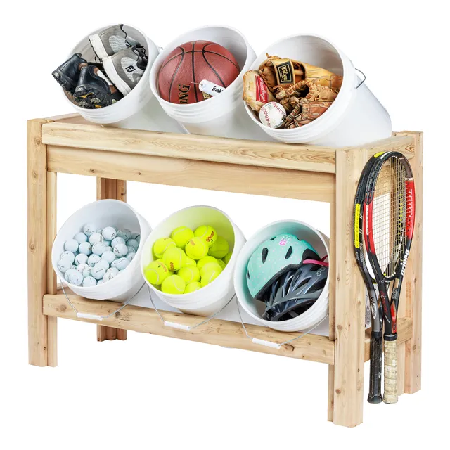 greenes-fence-six-bucket-cedar-storage-shelves-44-in-x-16-in-x-30-in-rcbgs6st-20 image 1