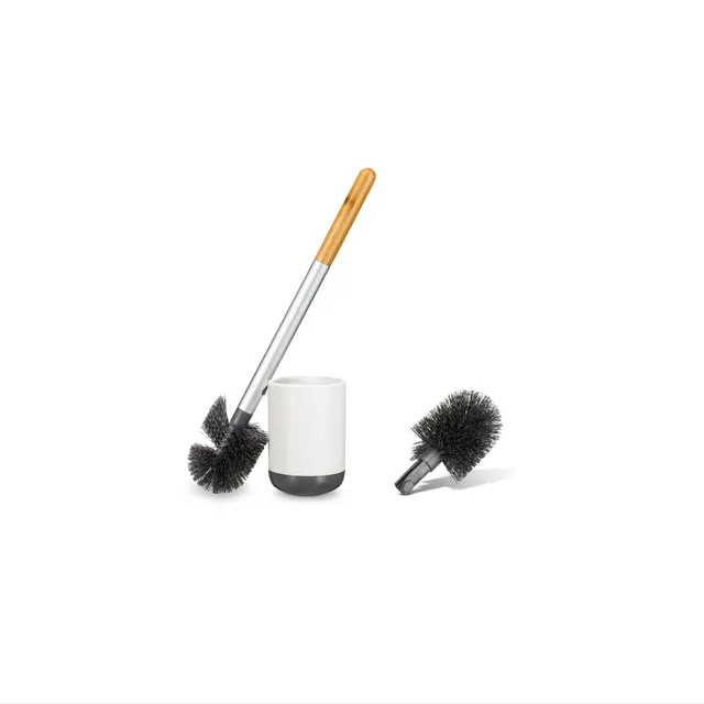 full-circle-scrub-queen-toilet-brush-refill-with-dry-earth-stone-holder image 1