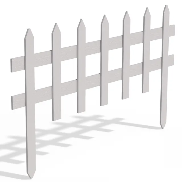 greenes-fence-white-wooden-garden-picket-fence-panel-36-in-x-18-in image 1