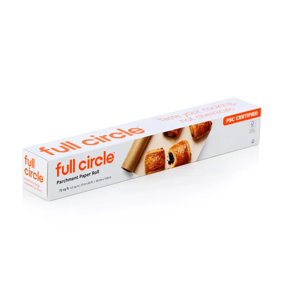 full-circle-parchment-paper-roll-70-sq-ft-fsc-certified-unbleached-non-stick-che image 1