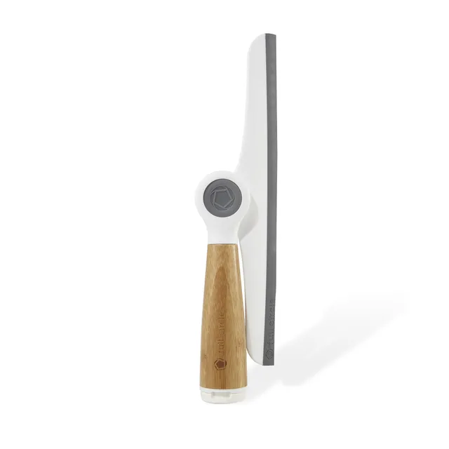 full-circle-hang-tight-pivoting-squeegee-bamboo-handle-with-suction-cup image 1