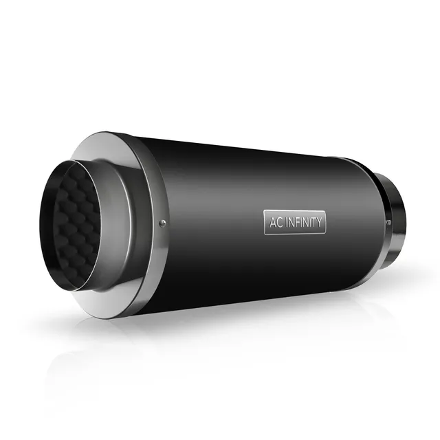 ac-infinity-inline-duct-fan-silencer-6-noise-reduction-muffler-for-grow-tent-ven image 1