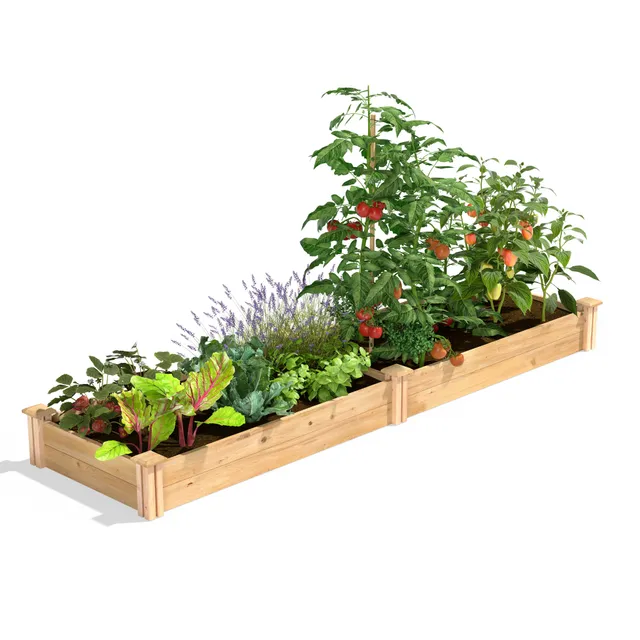 greenes-fence-premium-cedar-raised-garden-bed-2-ft-x-8-ft-x-7-in-3-4-in-thick-rc image 1
