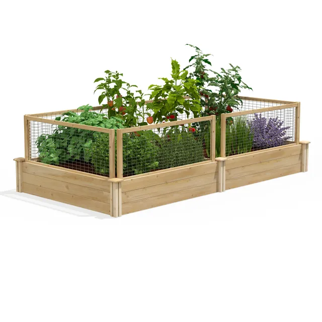 greenes-fence-premium-cedar-raised-garden-bed-with-critterguard-cedar-fence-syst-3 image 1