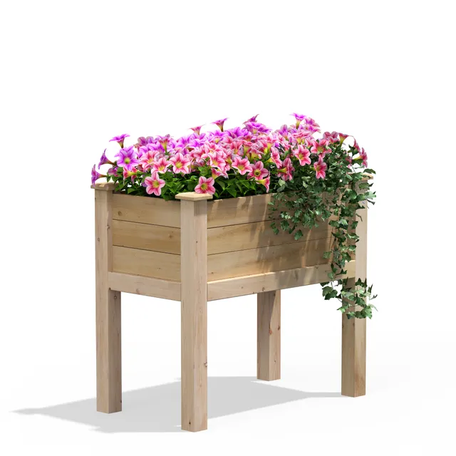 greenes-fence-original-cedar-elevated-garden-bed-16-in-x-32-in-x-31-in-rcev1632 image 1