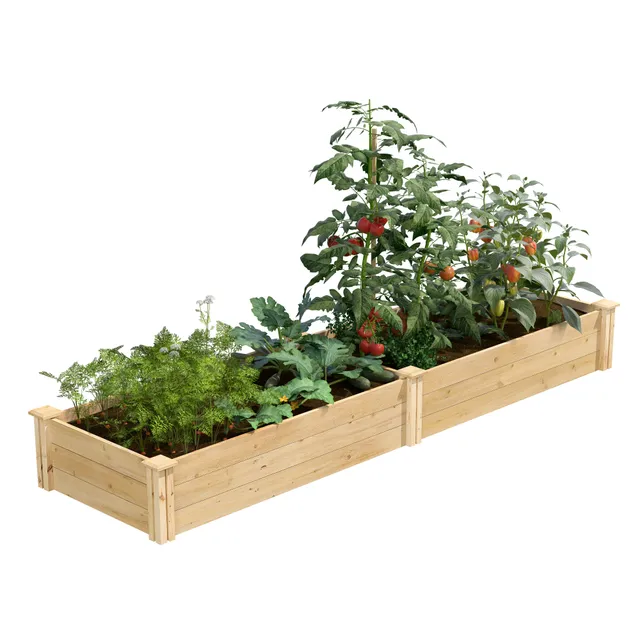 greenes-fence-classic-cedar-raised-garden-bed-2-ft-x-8-ft-x-10-in image 1