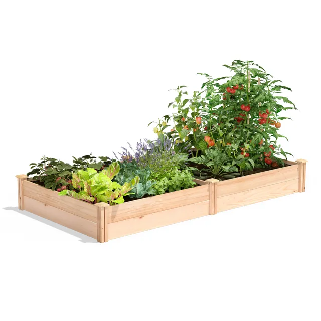 greenes-fence-premium-cedar-raised-garden-bed-3-ft-x-6-ft-x-11-in-3-4-in-thick-r image 1