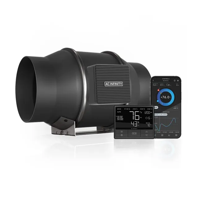 ac-infinity-cloudline-pro-t6-quiet-6-inline-duct-fan-with-temperature-humidity-c image 1