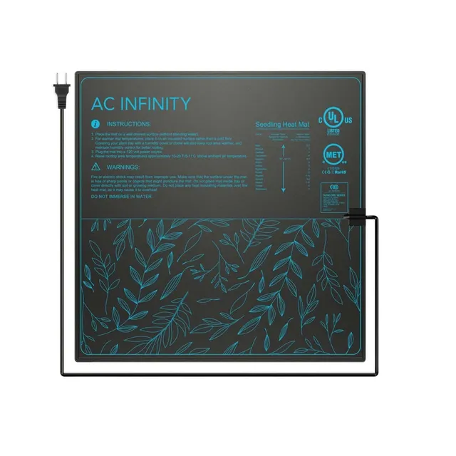 ac-infinity-suncore-a5-waterproof-seedling-heat-mat-20-x20-75-ul-met-certified image 1