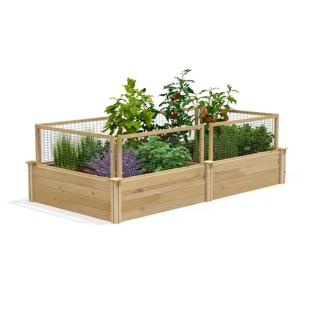 greenes-fence-premium-cedar-raised-garden-bed-with-critterguard-cedar-fence-syst-2 image 1