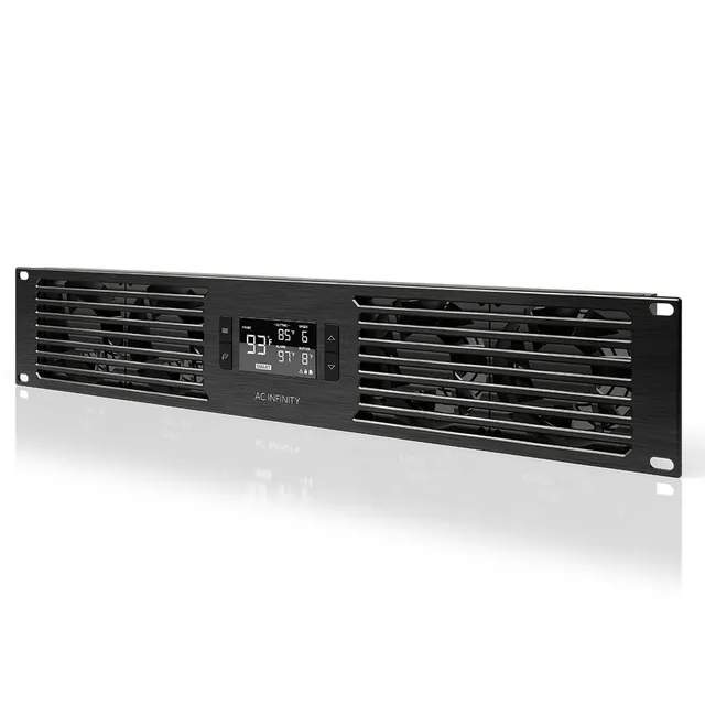 ac-infinity-cloudplate-t7-rack-mount-fan-panel-2u-exhaust-airflow-for-cooling-av image 1