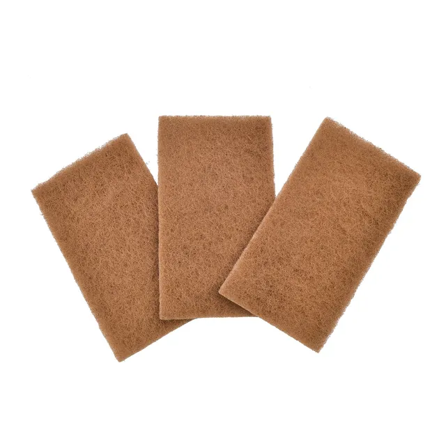 full-circle-walnut-shell-scour-pad-natural-abrasive-scrubber-for-gentle-cleaning image 1