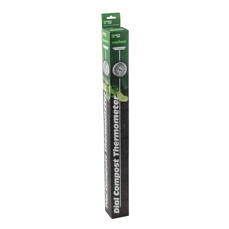luster-leaf-rapitest-dial-compost-thermometer-19-inch-stainless-steel-accurate-c image 1