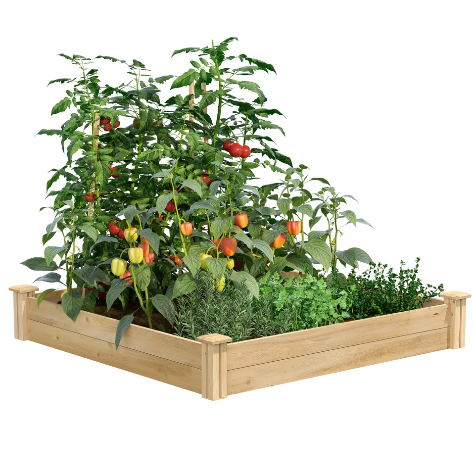 greenes-fence-premium-cedar-raised-garden-bed-4-ft-x-4-ft-x-7-in-3-4-in-thick-rc image 1