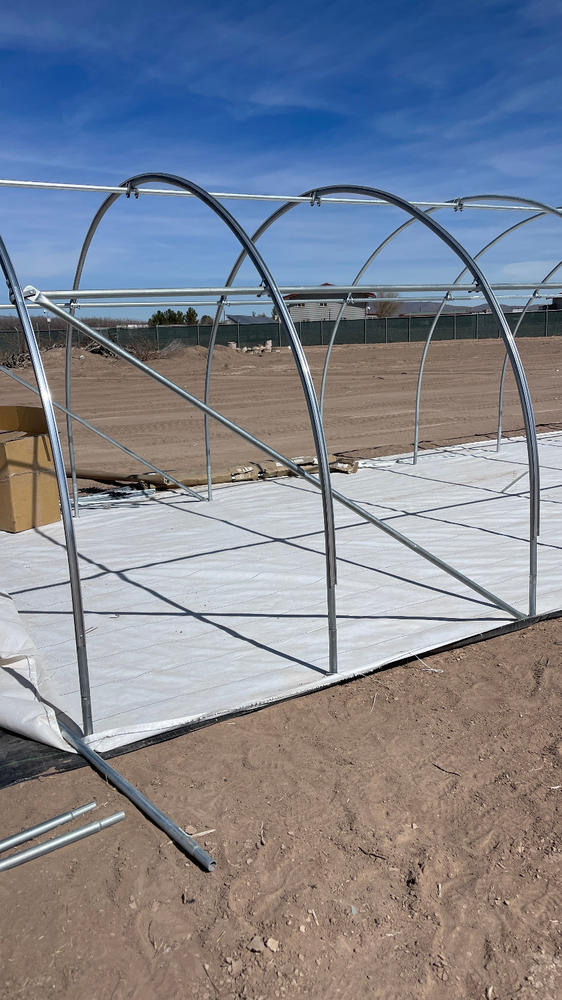 Reinforced my hoop house