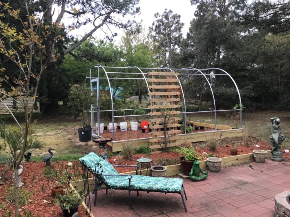 Best way to secure greenhouse plastic