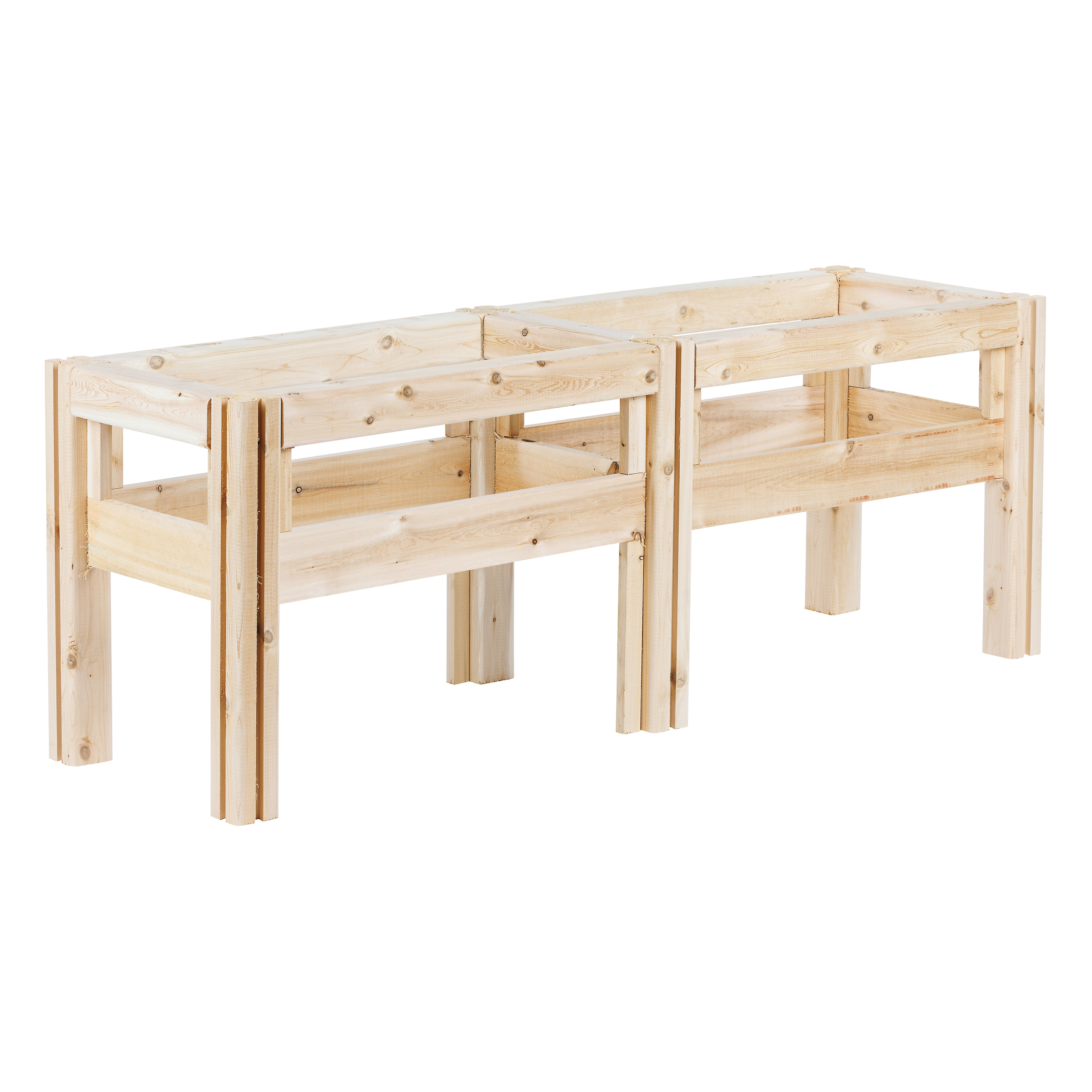 greenes-fence-four-bucket-elevated-cedar-wood-garden-frame-54-x-16-x-20-or-30-rc image 5