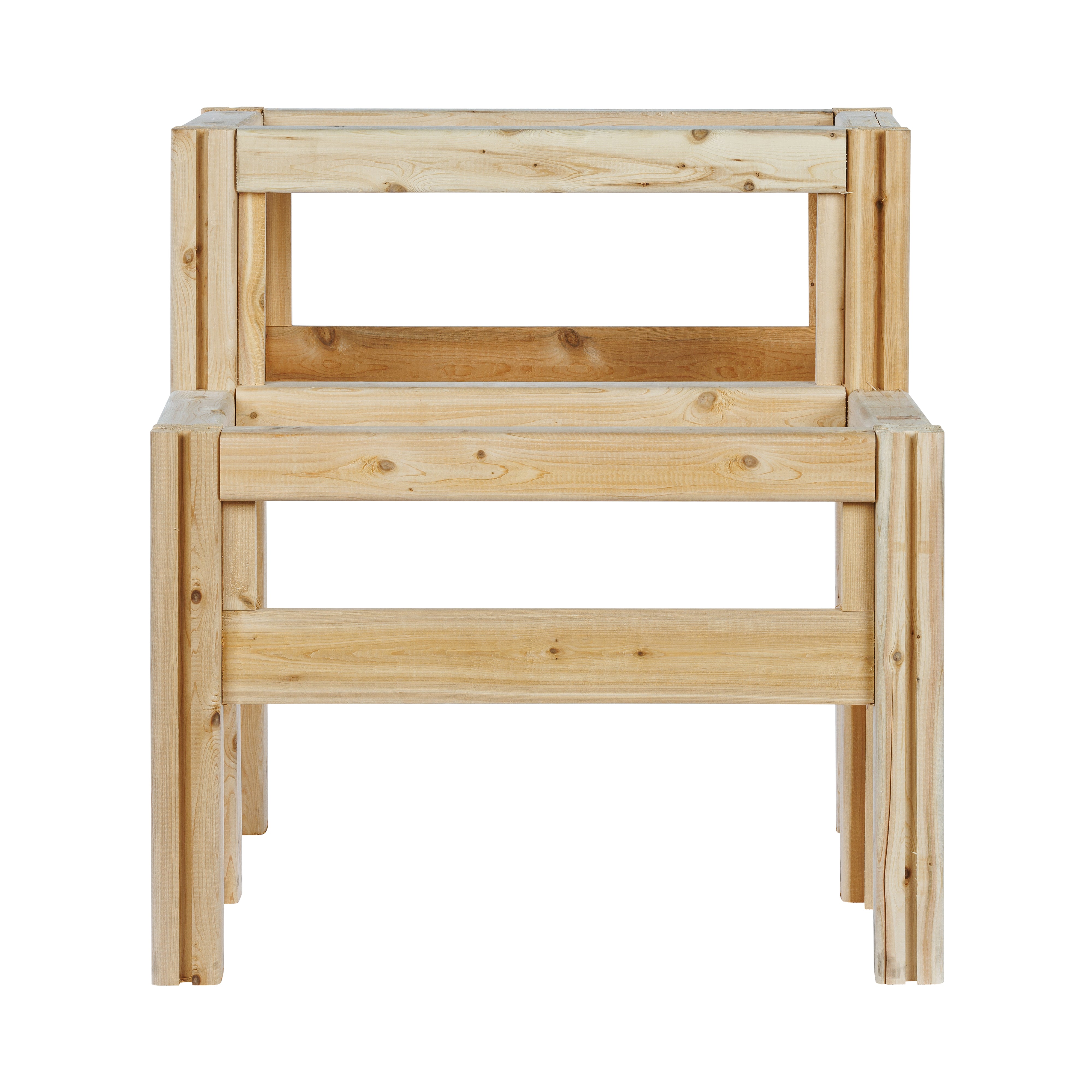 greenes-fence-two-tier-four-bucket-elevated-cedar-garden-frame-30-in-x-28-in-x-3 image 4
