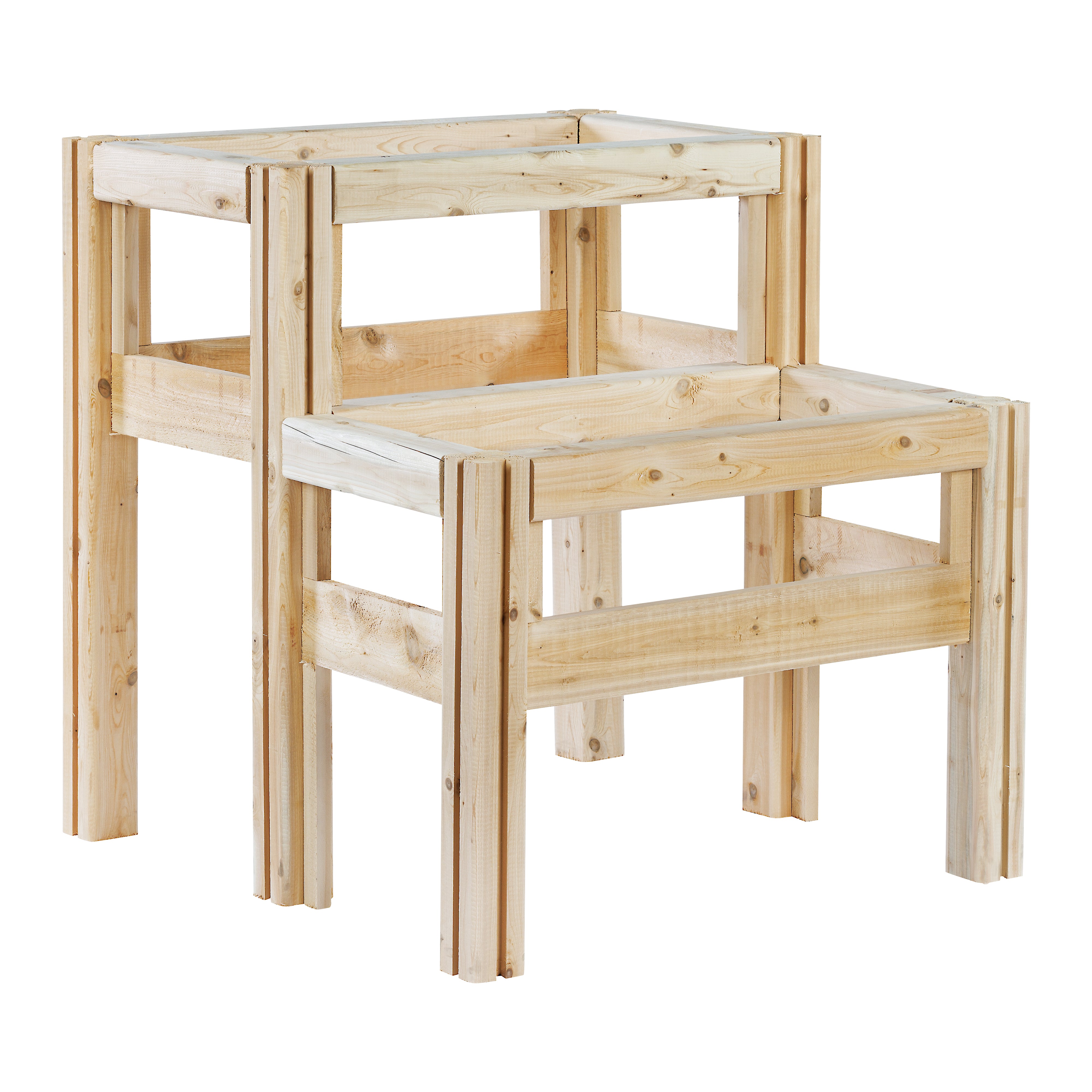 greenes-fence-two-tier-four-bucket-elevated-cedar-garden-frame-30-in-x-28-in-x-3 image 5