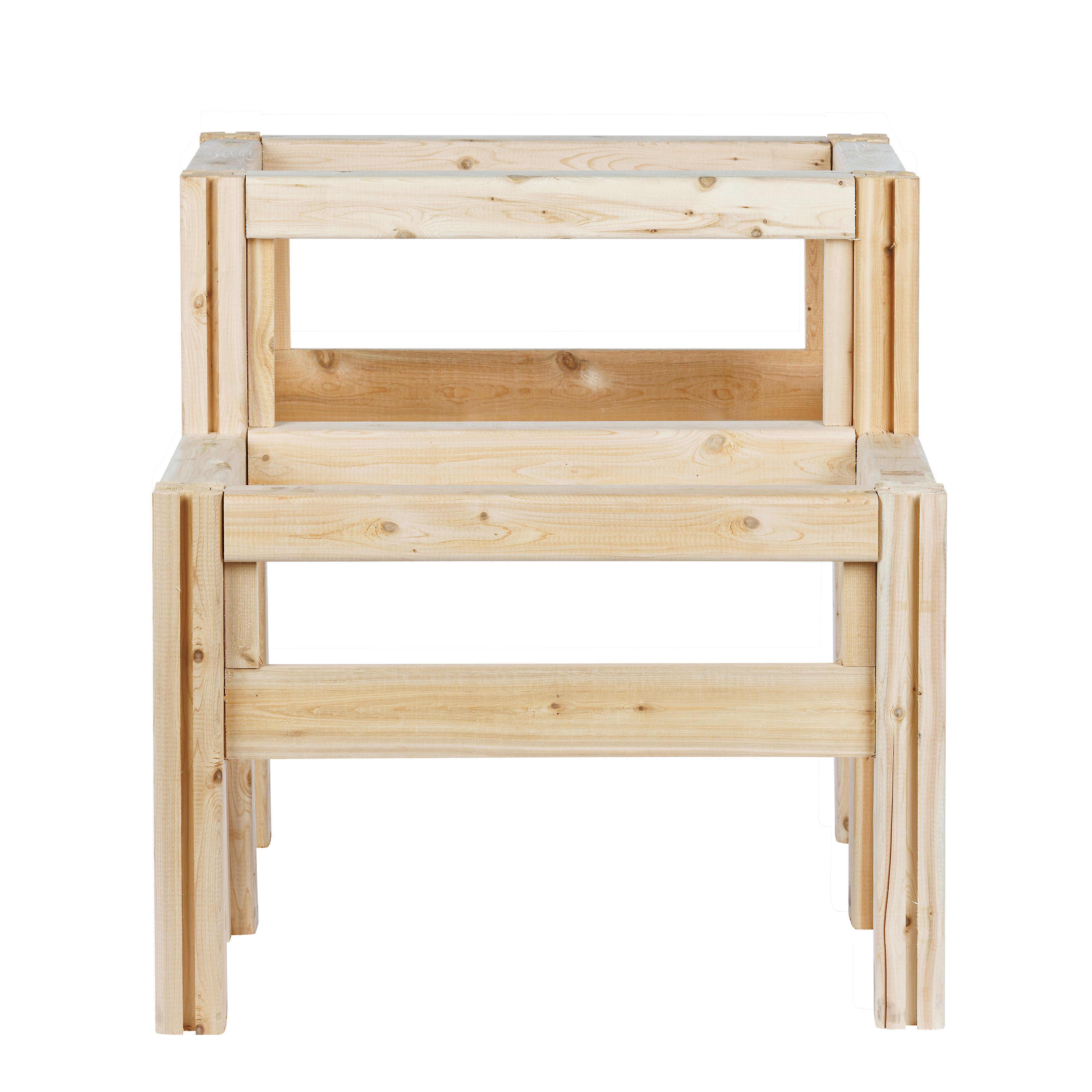 greenes-fence-two-tier-four-bucket-elevated-cedar-garden-frame-30-in-x-28-in-x-3 image 6