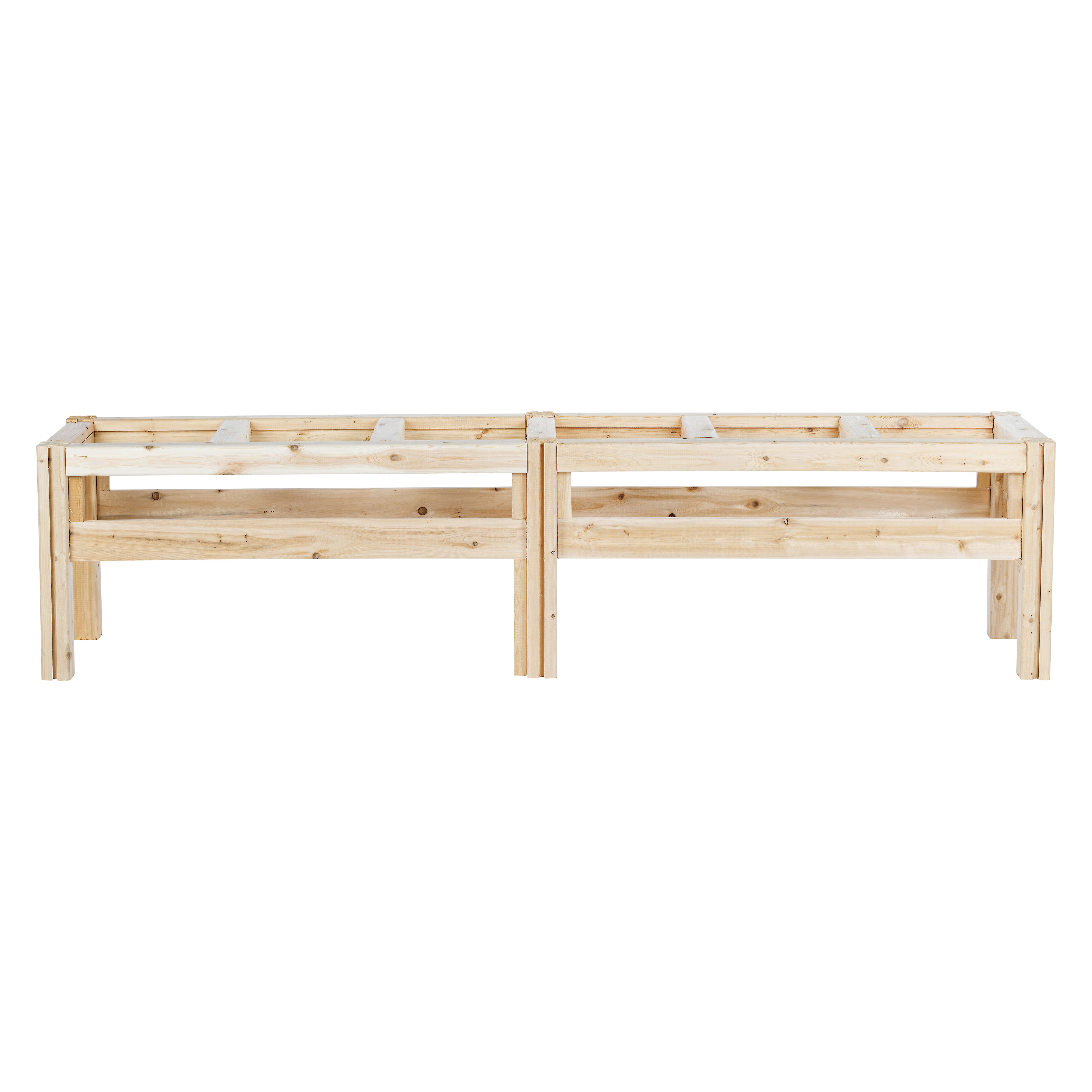 greenes-fence-six-bucket-elevated-cedar-wood-garden-frame-84-in-x-16-in-x-20-or- image 6