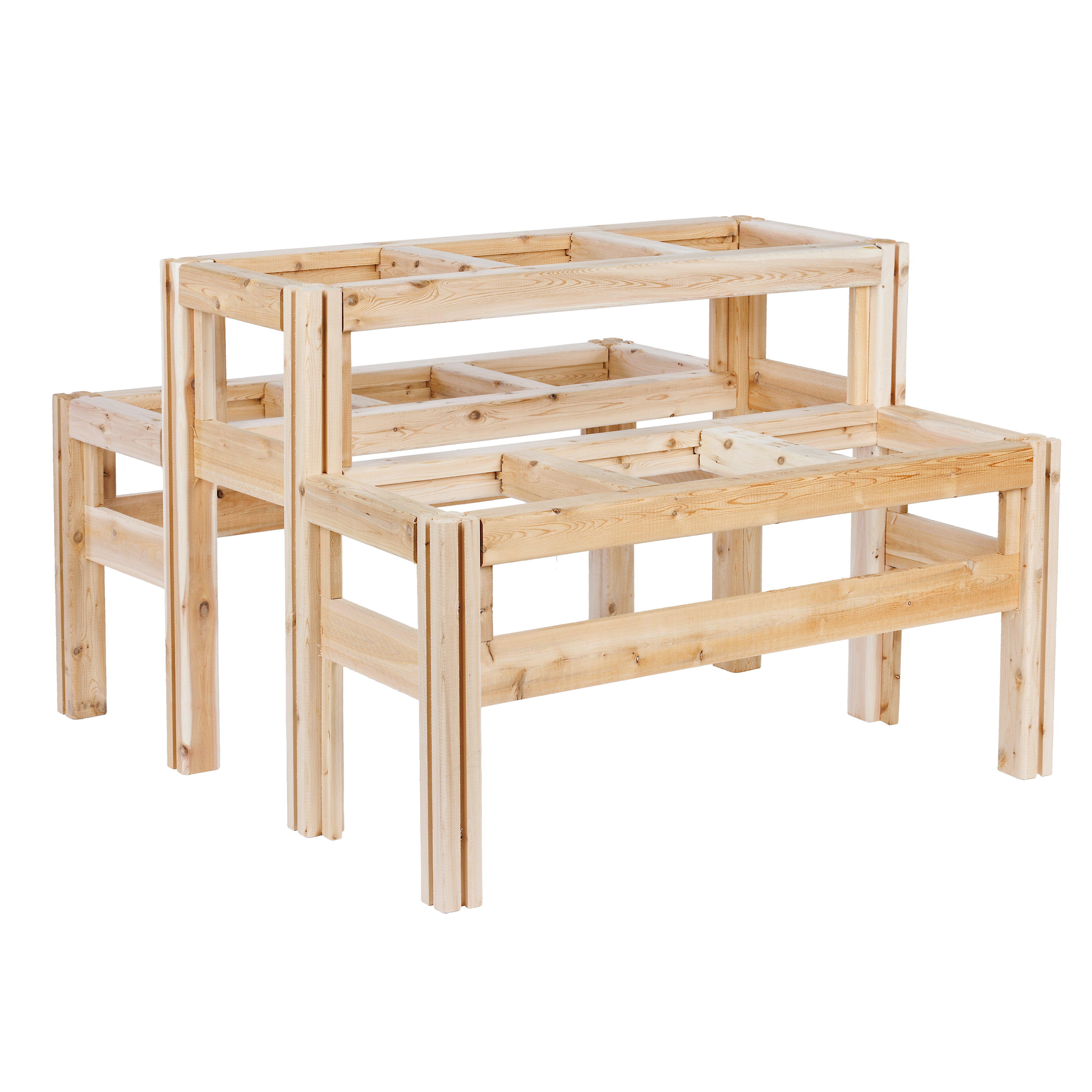 greenes-fence-two-tier-nine-bucket-elevated-cedar-wood-garden-frame-43x43x30-in- image 4