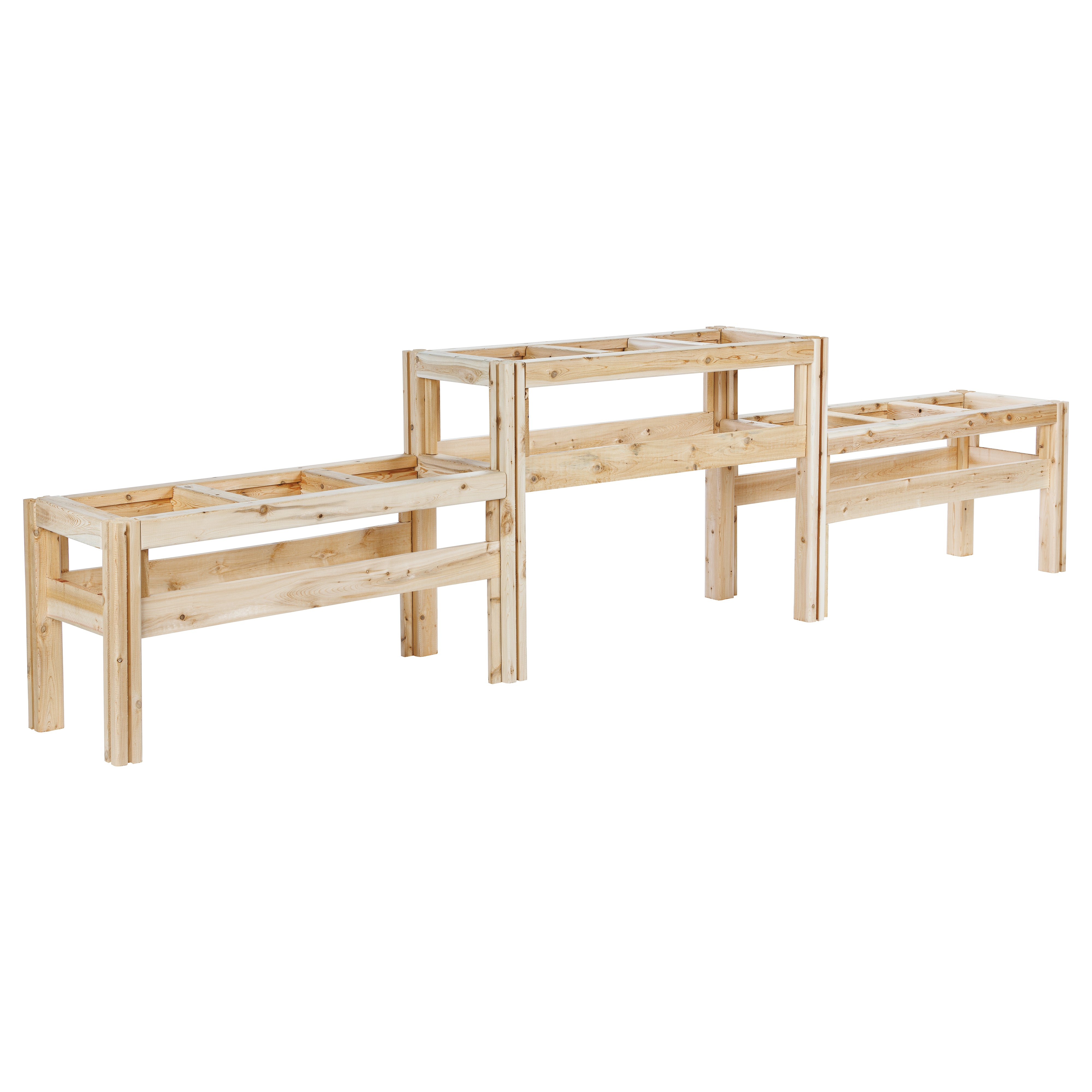 greenes-fence-two-tier-nine-bucket-elevated-cedar-wood-garden-frame-125-in-x-16- image 5