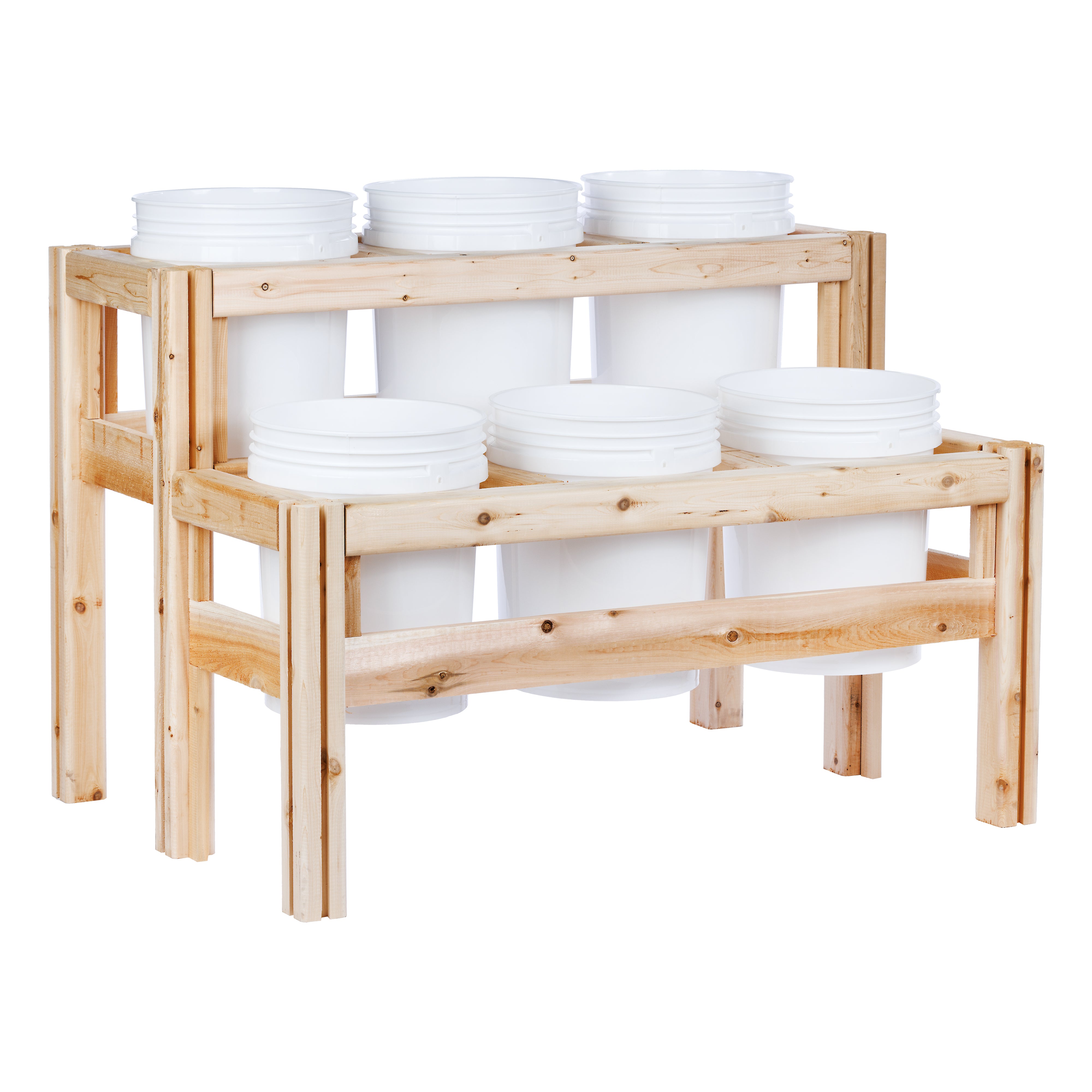 greenes-fence-two-tier-six-bucket-elevated-cedar-wood-garden-frame-43-in-x-30-in image 3