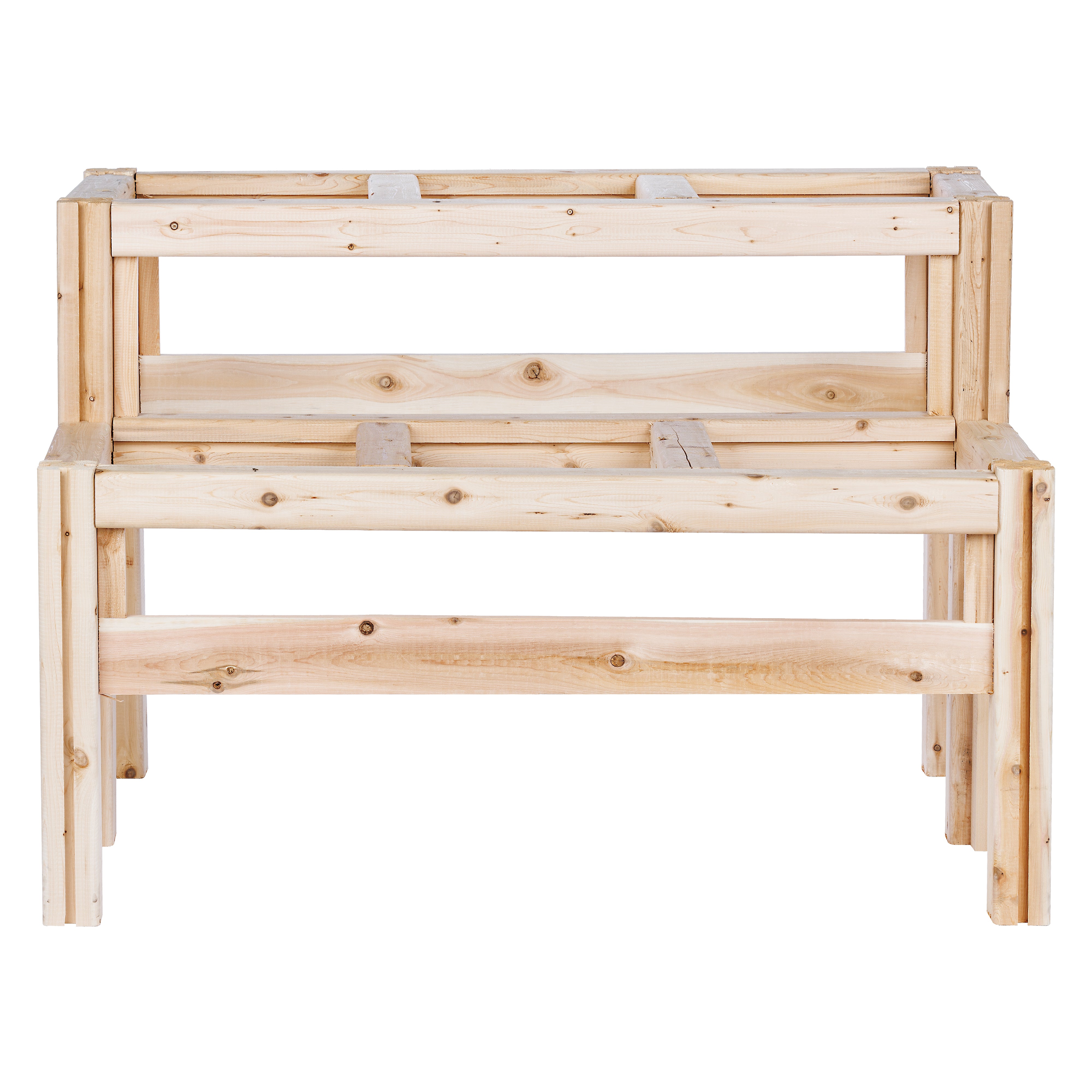 greenes-fence-two-tier-six-bucket-elevated-cedar-wood-garden-frame-43-in-x-30-in image 5