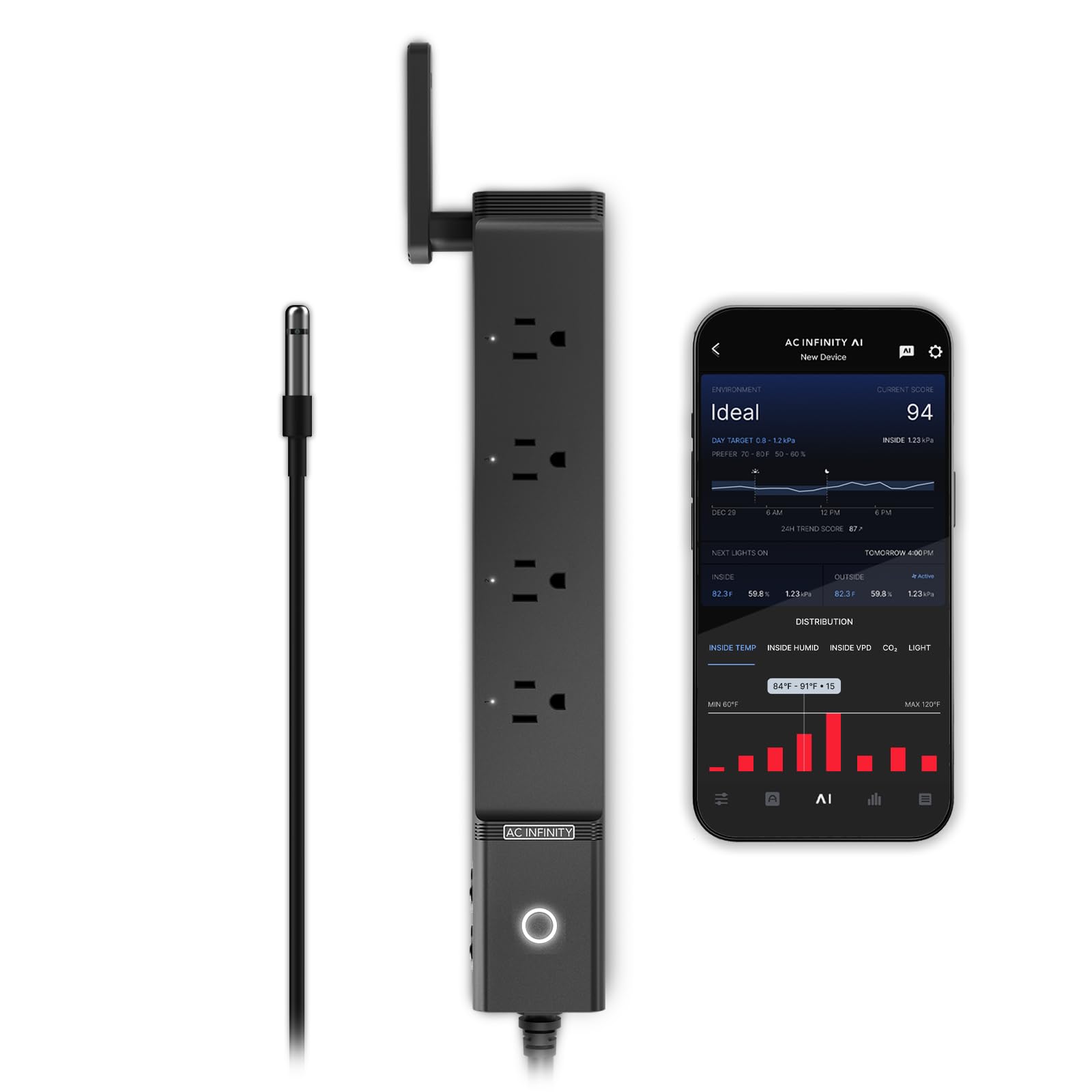 ac-infinity-outlet-ai-smart-wifi-power-strip-with-dual-zone-temperature-humidity image 8